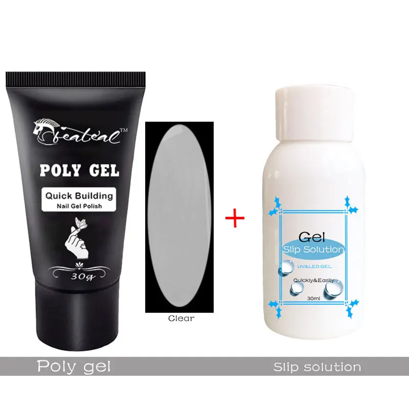 

Beateal Poly Gel Nail Liquid Set Varnish Silp Solution Odorless Alcohol Substitutes PolyGel kit Nail polish Finger Extension Tip