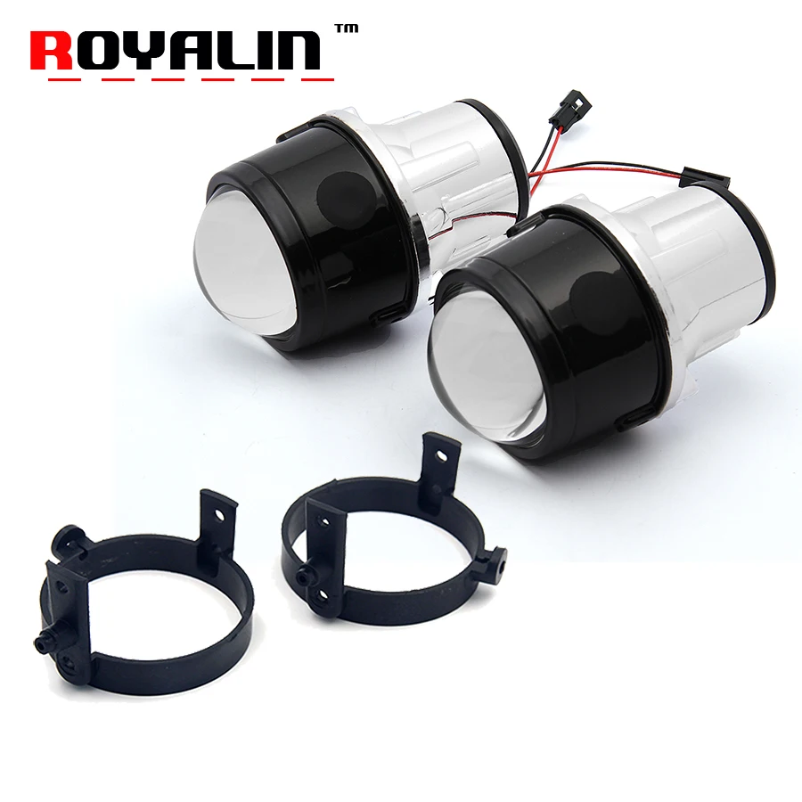 ROYALIN Bi Xenon Fog Light Projector Lens for Mazda 3 6 CX5 Axela Atenza 2 5