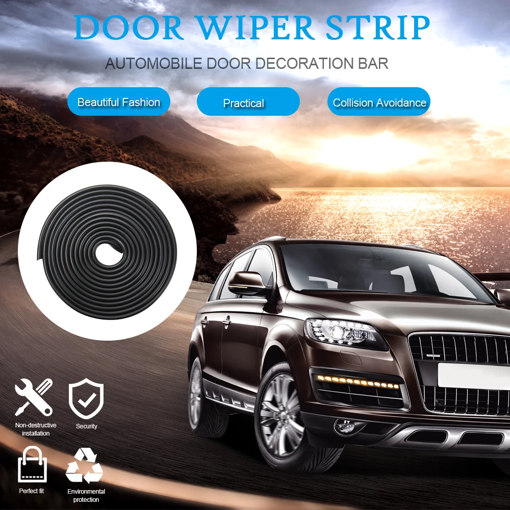 

Universal Car Door Edge Scratch Plate Seal Strip Protection Rubber Trim Car Shape for Audi BMW Volkswagen Ford SUV Guard Cover