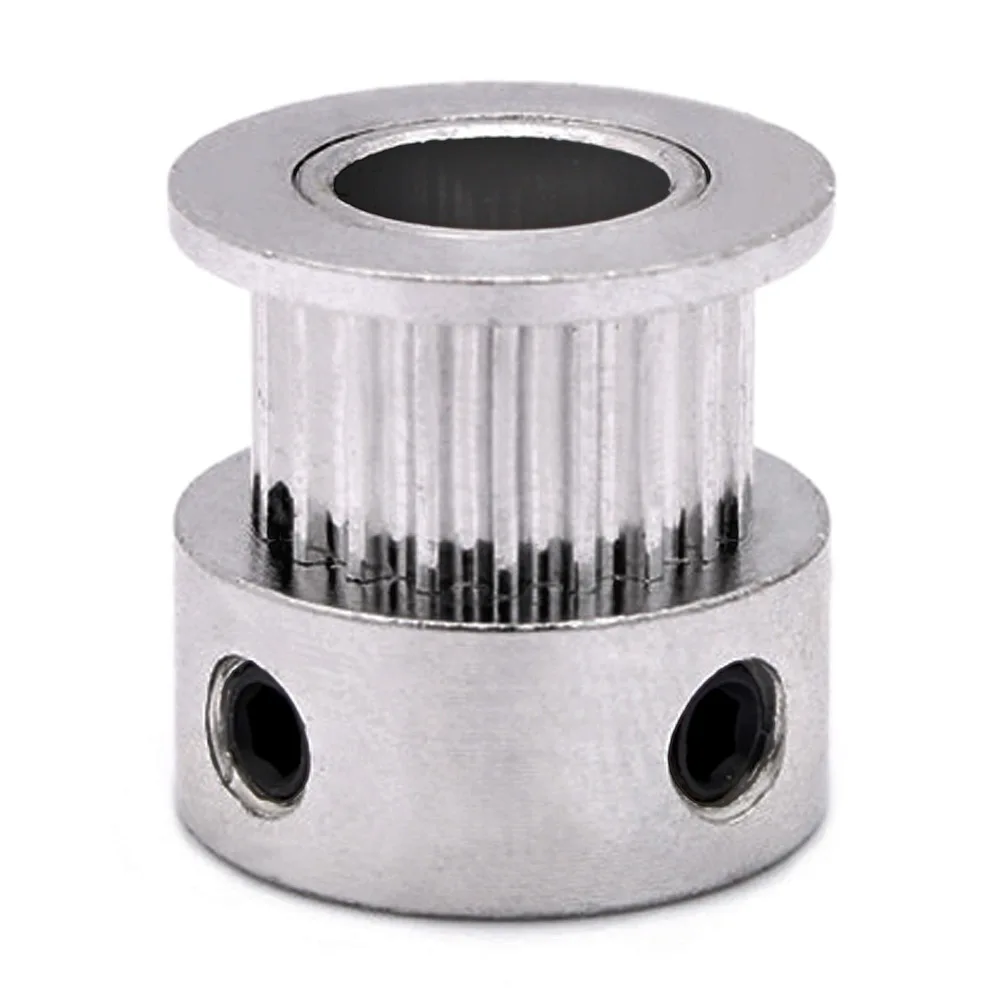 Pack of 2 Pcs GT2 Timing Belt Pulley 20 Teeth 5mm Aluminum Alloy Gear Tooth Pulley for 3D Printer