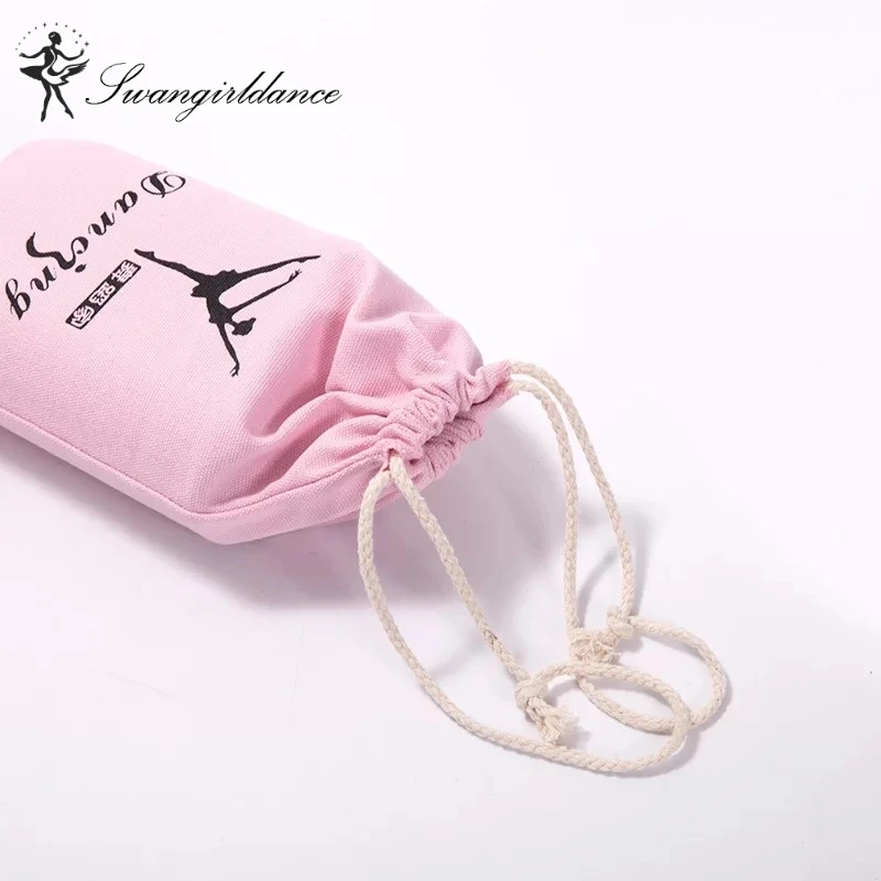 Детские Балетные платья для девочек Drawstring рюкзак сумка Детский спортивный танцы сумка аксессуары, платье с принтом «Оксфорд» двойной балетная сумка AS8648