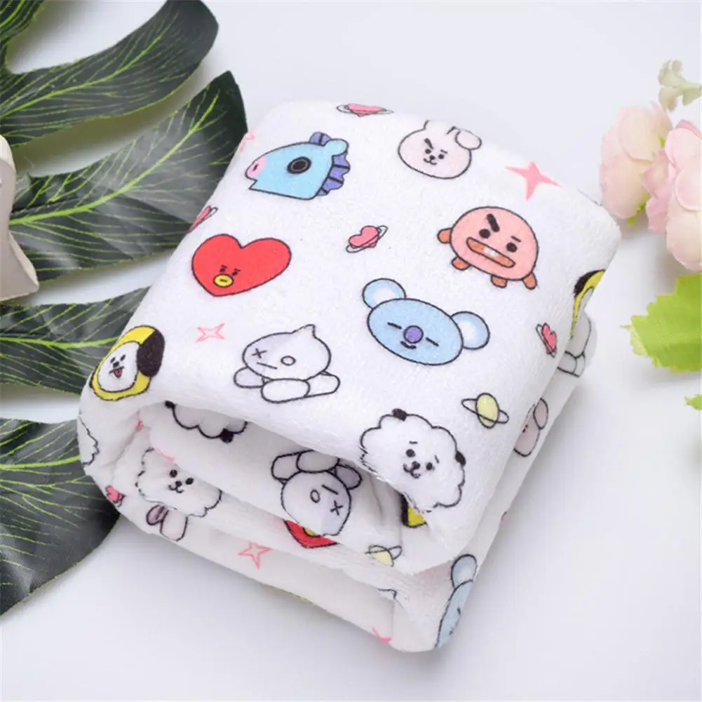 

74.5*36cm Hair Face Towel For Swimming Shower Korean Star Soft Touch Cute Animal Print Pillow Set Bath Towel For Swim Shampoo