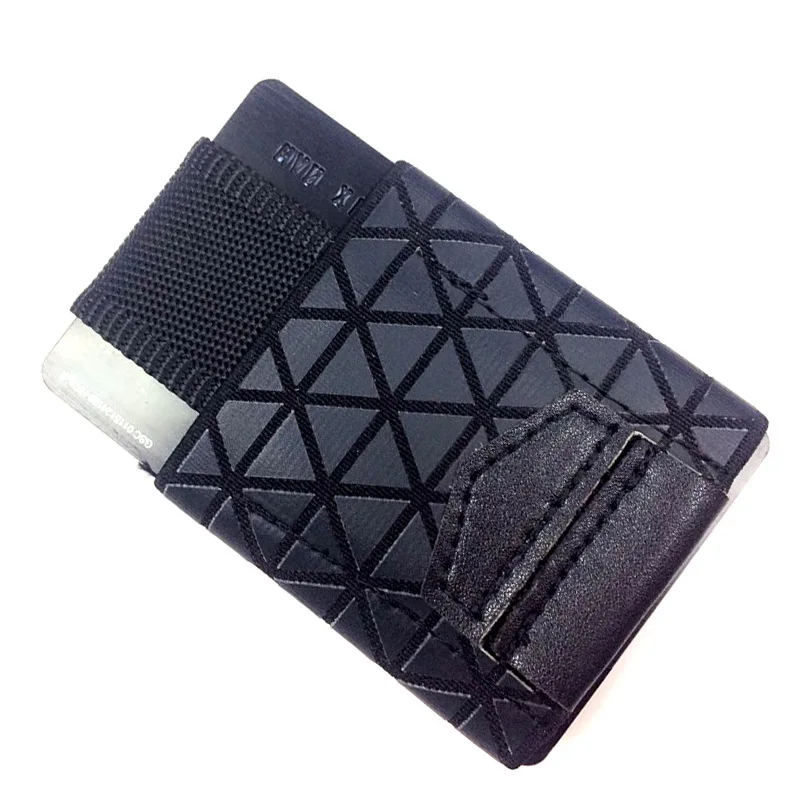 RFID блокирующий кошелек для карт мини Чехол монет мужчин и женщин эластичный