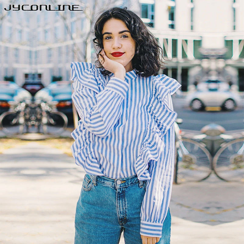 Cool Womens Striped Blue Tunic