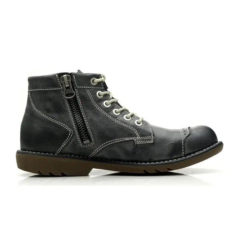 Lacent Équitation Confort Pour Yellow Arrivée Chaussures gray Bottes Anti Cheville Automne Respirant Véritable Cuir Equestruan Hommes Slip Nouvelle En yNmnwO8v0