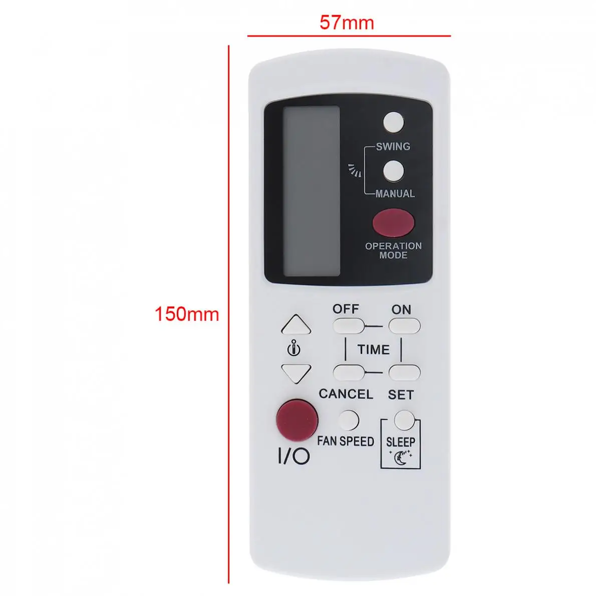 

Air Conditioner Remote Control Support 2 x AAA Batteries with Long Distance for Galanz GZ-1002A-E3 / GZ-1002B-E1 / GZ-1002B-E3