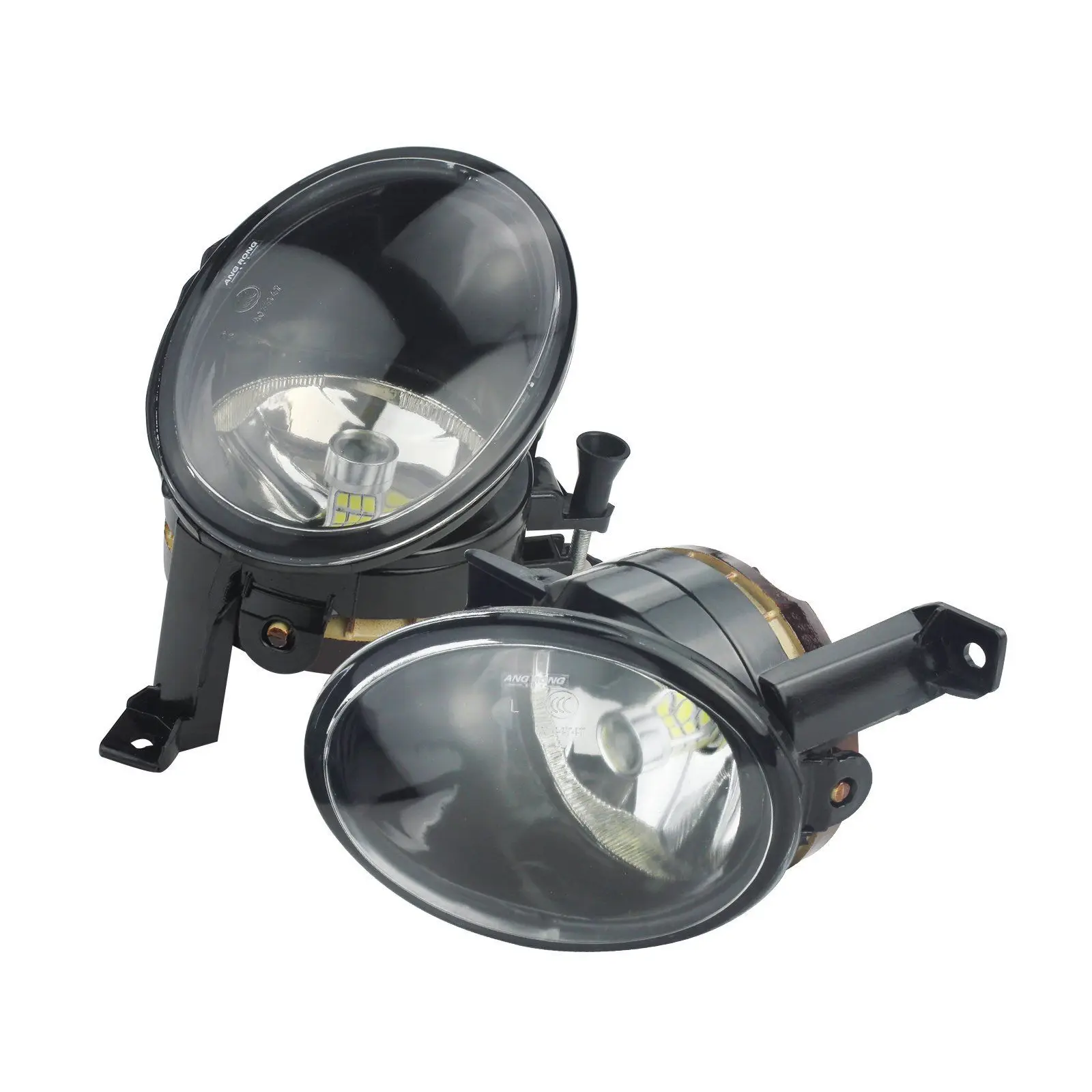 ANGRONG 2 x Updated Front Fog light Lamp 45W SAMSUNG LED Bulb L&R White For VW Golf 6 Plus 09-12 - 32916389979