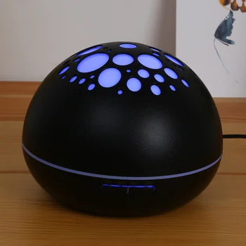 

GXDiffuser 300ml Air Humidifier Hollowed-Out Top Aroma Diffuser LED Night Light Air Purifier For Home Conditioning