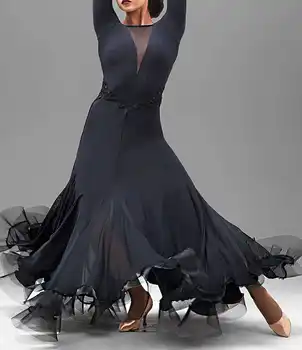 

fashion Long-sleeve Model Ballroom Dance Dress