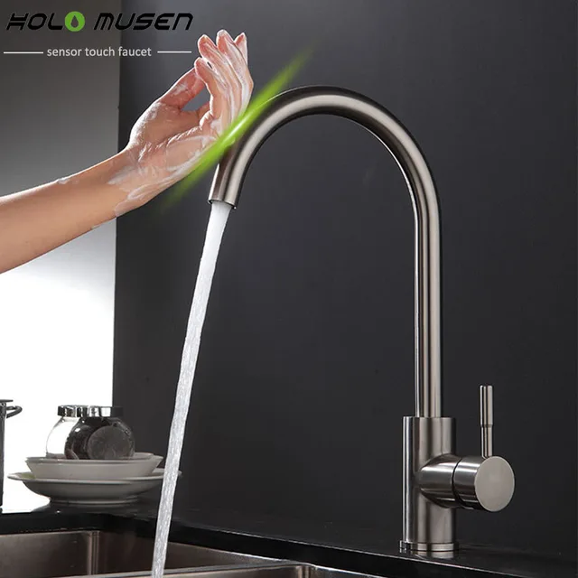 New Arrival Lead Free Sus304 Stainless Steel Touch Faucet Kitchen New Arrival Lead Free Sus304 Stainless Steel Touch Faucet Kitchen Control Sensitive Mixer