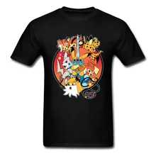 Lasting Charm Thundermice Hooooo Pokemon Sports T Shirt Men Pocket Monster Anime Tshirt Hip Hop Loose Streetwear