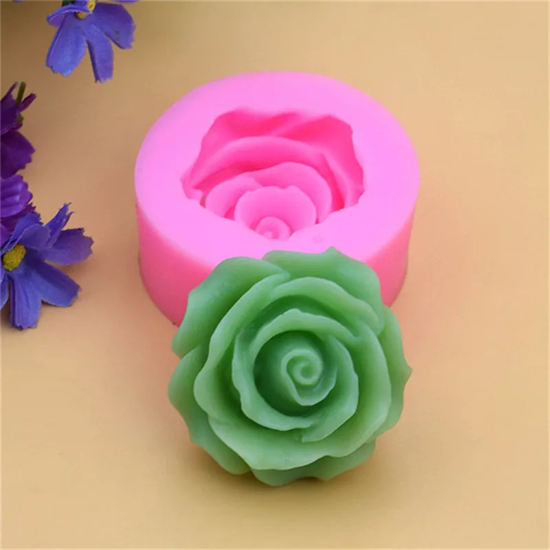 Цветочное цветение искусственное мыло 3D желе конфеты шоколадное украшение формы
