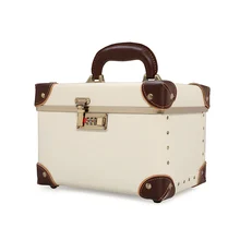 Женский PP материал алюминиевая рамка ретро косметический код костюм Чехол Коробка для туалетных принадлежностей роскошный чехол 10 дюймов и 15 дюймов