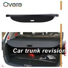 OVERE 1 ensemble couverture de coffre arrière de voiture noir pour Honda Fit/Jazz 2002 2003 2004 2005 2006 2007 accessoires d'ombre de bouclier de sécurité