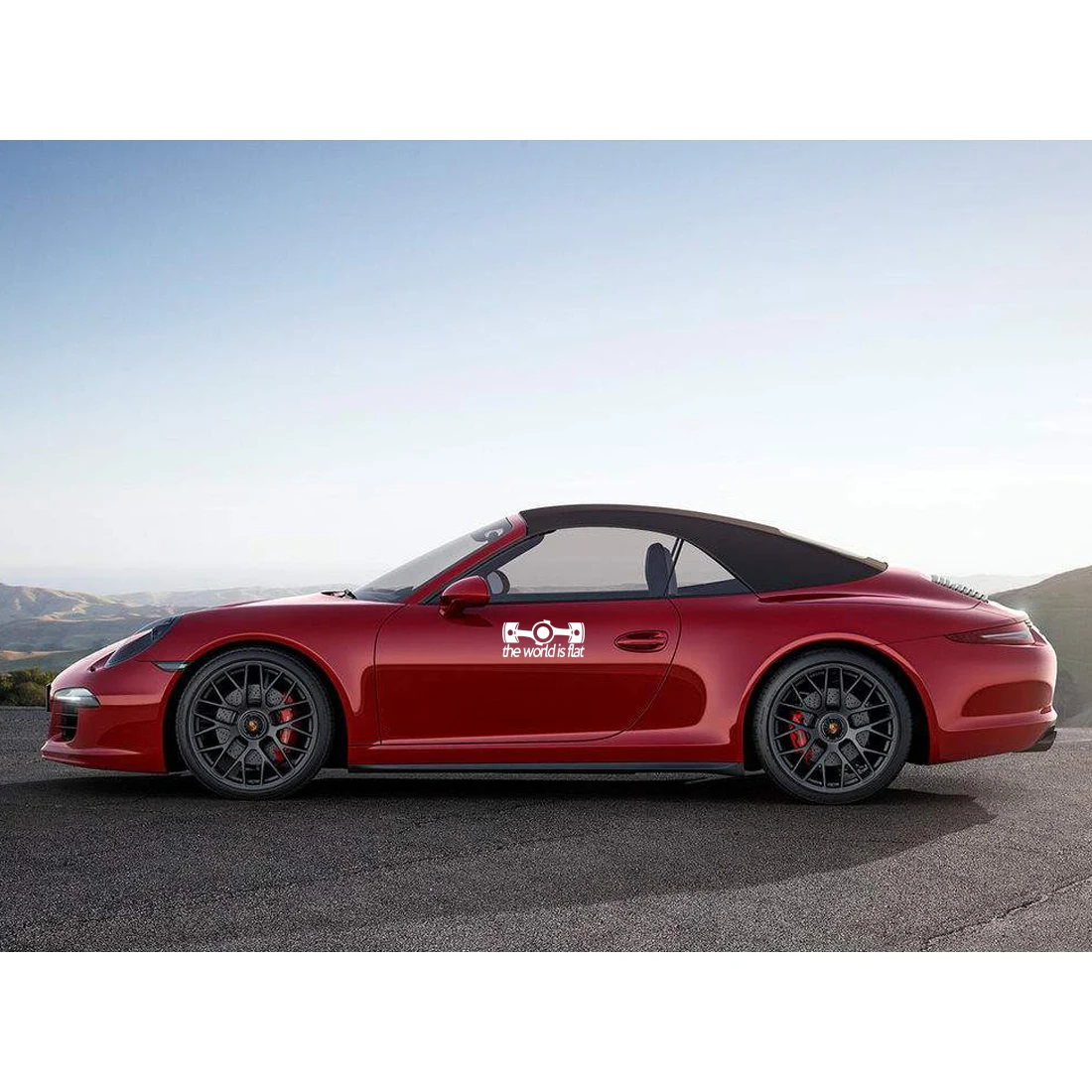 Dewtreetali плоская боксерская наклейка на окно автомобиля Виниловая кузов для porsche VW