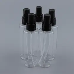 Бутылка-спрей, 5 шт пустые пластиковые прозрачные дорожные бутылки с набор пластиковых флаконов для духов для очистки растворов и эфирных