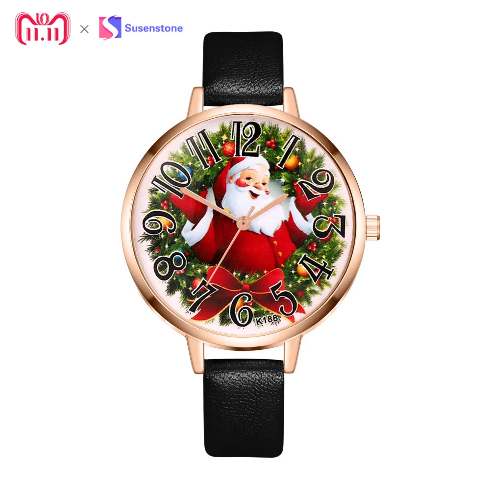 

Relogio Feminino Watch Women 2018 Fashion Christmas Leather Band Analog Quartz Vogue WristWatches Gift Clock Montre Femme Saat