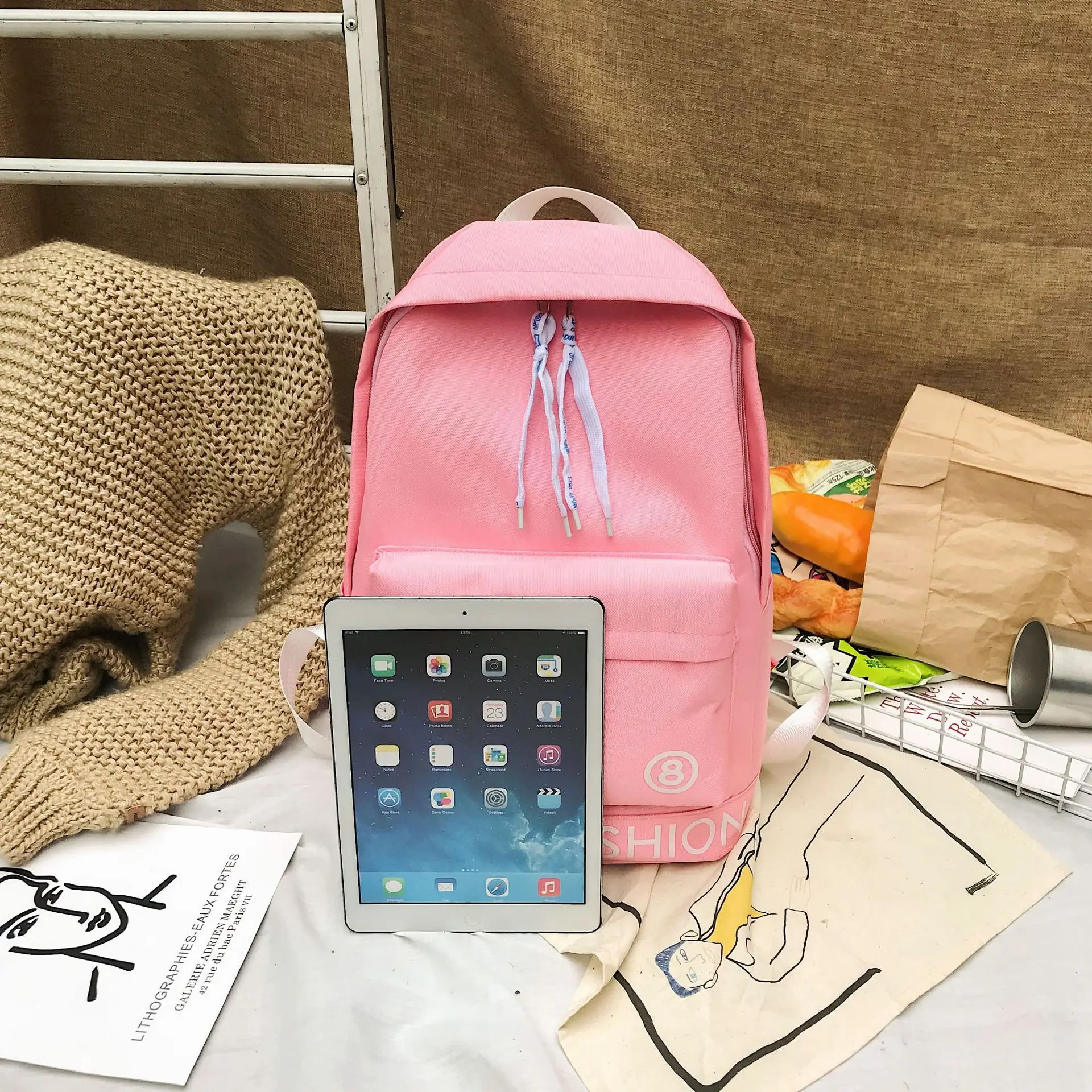 Nova faculdade vento mochila campus lazer baitao