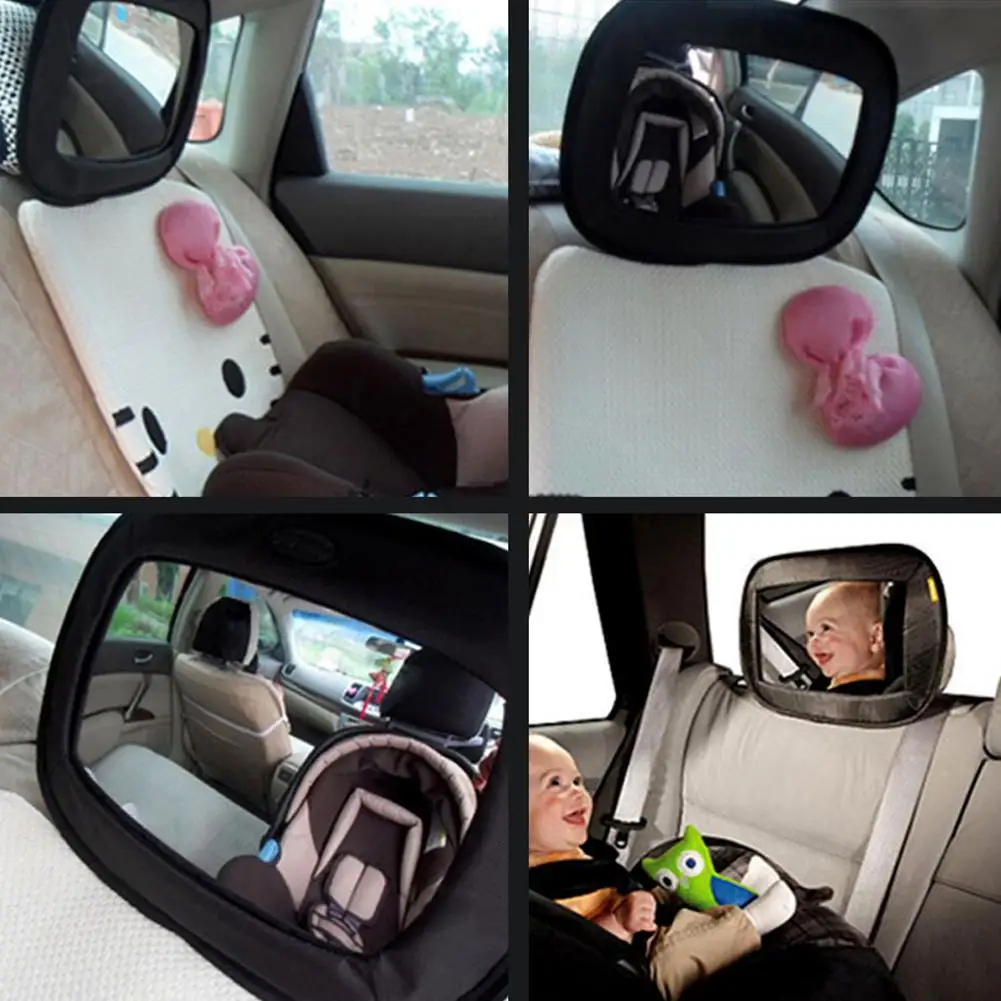 Портативное детское безопасное зеркало, Автомобильное зеркало заднего вида, детское автомобильное сиденье, аксессуары для защиты путешествий, упаковка разных цветов