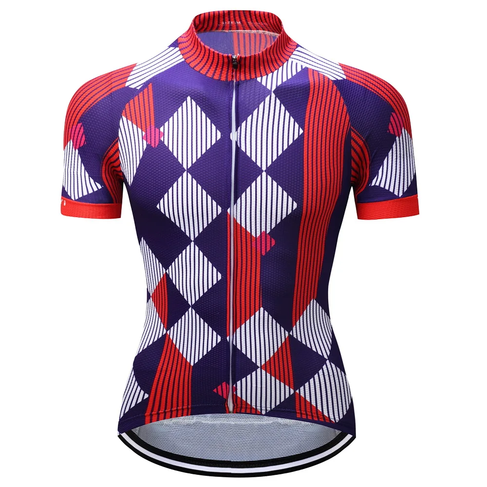 2017 Brand Mans Square Pattern Racing Bike Pro Team Cycling Clothing