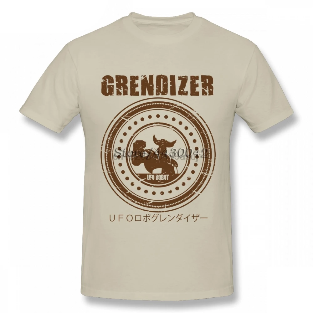 

UFO Robot Grendizer Goldrake T-shirt For Men Short Sleeve Cotton Plus Size Custom Tee
