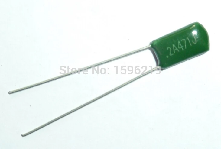 100 шт. Майларовый пленочный конденсатор в 2A471J 470pF 0.47nF 2A471 5% полиэфирный