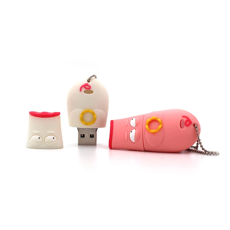 

Popular Cartoon Pink Crown Pig Pen Drive Personalizado Usb Flash Drive 64GB Real Capacity Memory Stick Pendrive 4GB 8GB 16G 32GB