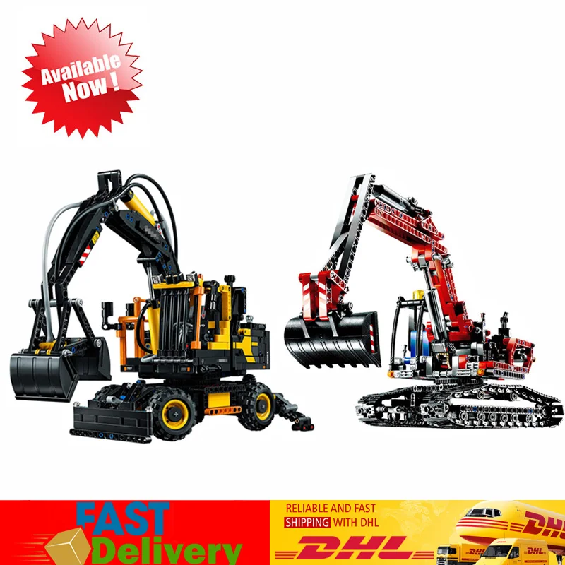 

Lepin 20023 20025 Technic Excavator Model Building Blocks Bricks Creative Toys Christmas Gifts Compatible LegoINGlys 42053 8294