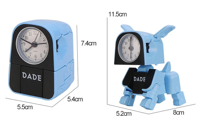 12 часов цифровые смарт-будильники для спальни с резервным аккумулятором, ребенок, как трансформатор игрушка милый кот настольные часы