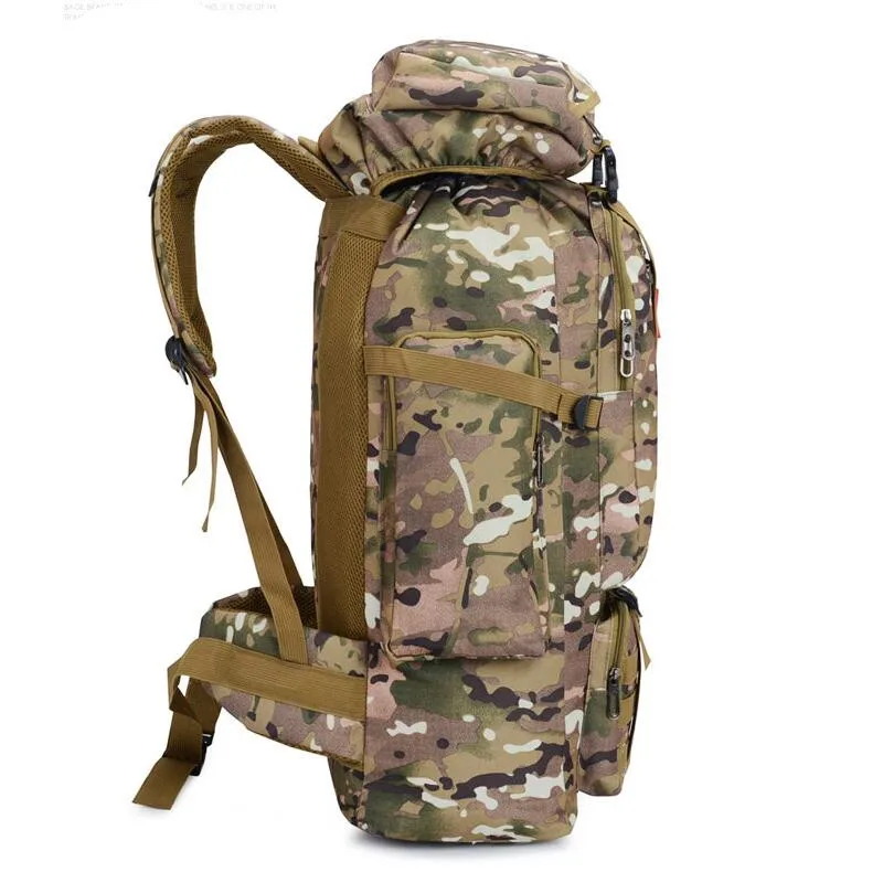 Outdoor Tactical Mountaineering Backpack Waterproof Army Shoulder Military Hunting Camping Multi-purpose Molle Travel Sport Bag 