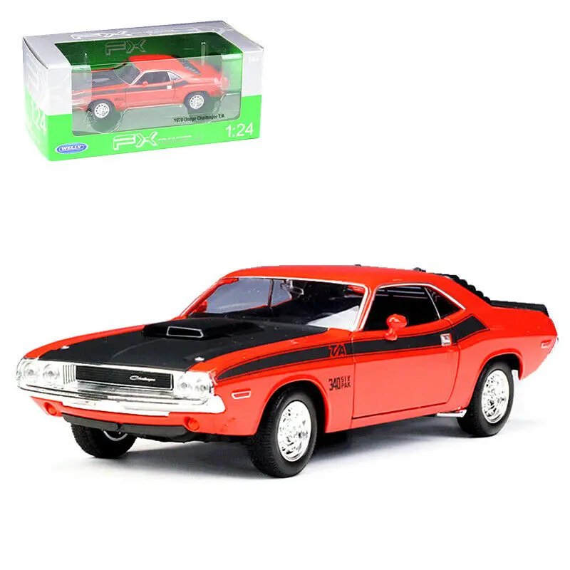 

Welly 1:24 1970 Dodge Challenger T/A Diecast Model Car Vehicle New in Box