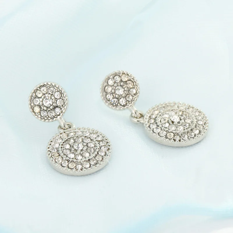 Silver Boosbiy роскошные женские серьги-гвоздики с Микки и Минни из мультфильма Элегантные Изящные серьги Новинка/ювелирные изделия брендовые серьги - Окраска металла: Silver