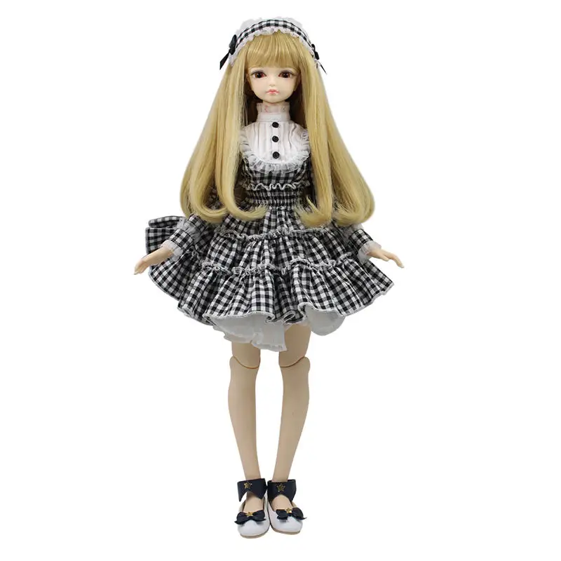 1/4 BJD Blyth doll № 8 видов волос для тела с макияжем, включая кожу головы, глаза, одежду SD для девочек ростом 45 см - Цвет: like the picture