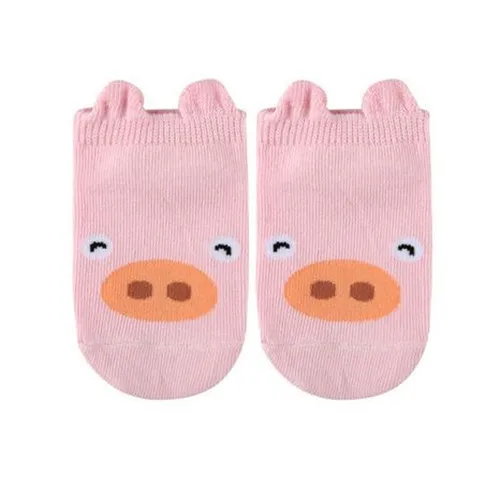 pig Брендовые хлопковые носки для малышей Детские носки с объемным дизайном с изображением поросенка утки подарок для мальчиков и девочек - Цвет: pig