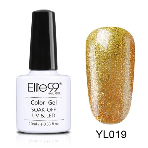 YL019 Elite99 10 мл гель для ногтей для дизайна ногтей замачиваемый УФ Цветной Гель-лак для Ногтей Стойкий гель-маникюрный лак на выбор 1 из 24 цветов - Цвет: YL019
