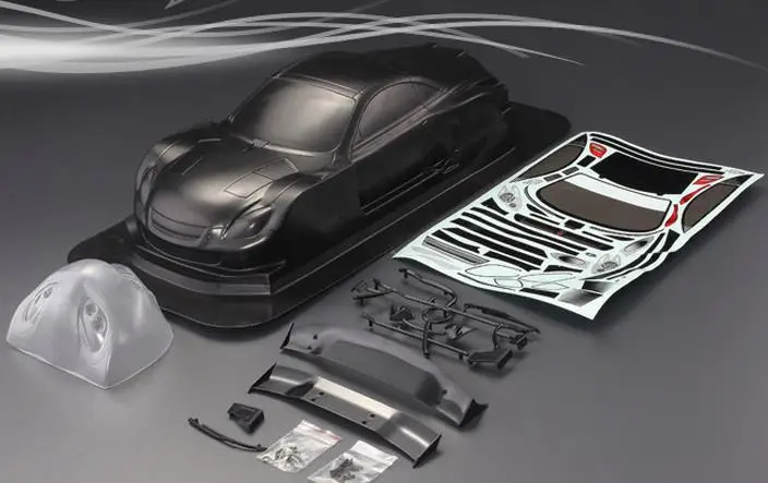 1/10 Радиоуправляемый автомобильный прозрачный корпус 190 мм LLexus SC430 GT YOKOMO DRIFT Yokomo Houring Tamiya HPI Kyosho HSP Redcat FS - Цвет: CARBON