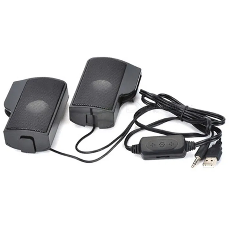 

Portable Clip-On USB Powered Stereo Speaker Soundbar for Notebook Laptop PC Desktop Tablet