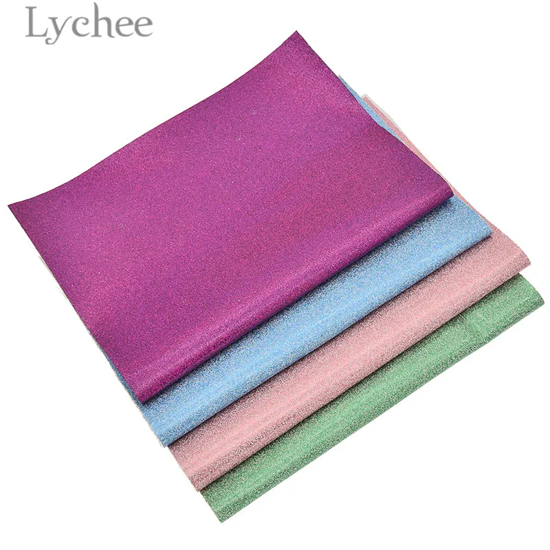 

Lychee 29x21cm A4 Iridescent Patent PU Leather Fabric High Quality Glitter Synthetic Leather DIY Material For Handbag Garments