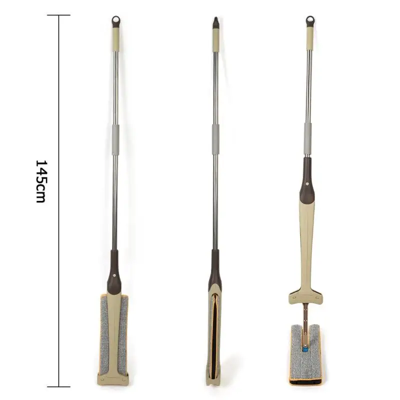 Домашняя двухсторонняя плоская Швабра ракель для чистки тряпичной головки Напольная керамическая плитка ручка Швабра устройство для