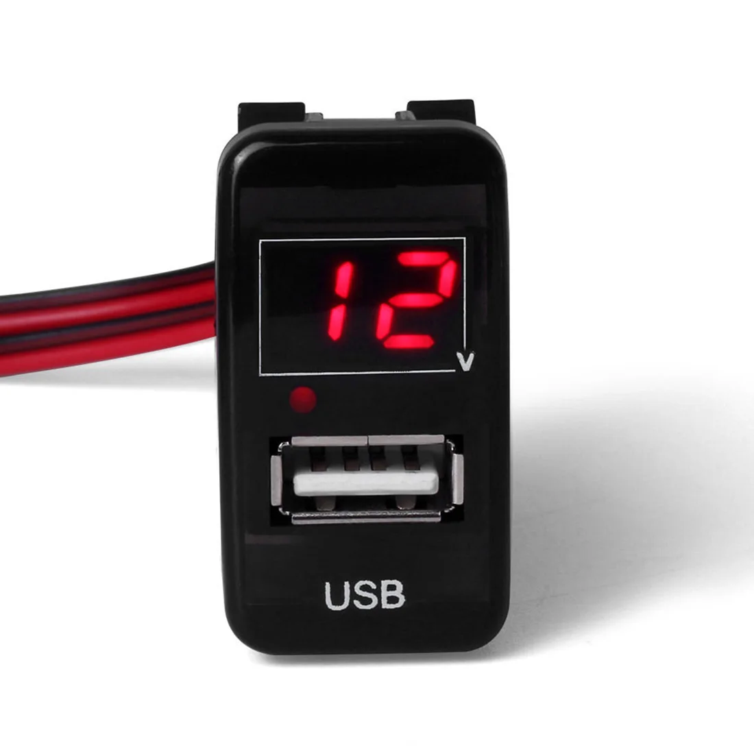 Dewtreetali автомобиль 2.1A USB разъем зарядное устройство смартфон+ Вольтметр для Toyota VIGO