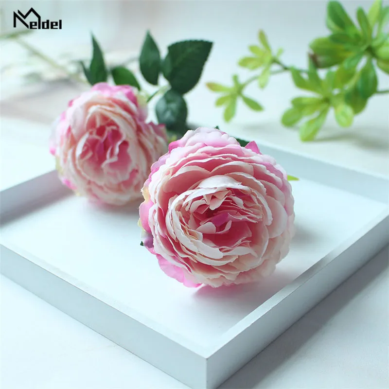 light purple Цветок мелдель Тюльпан Свадебный букет невесты Искусственные тюльпаны цветы Белый Желтый Сделай Сам Домашняя вечерин - Цвет: light purple