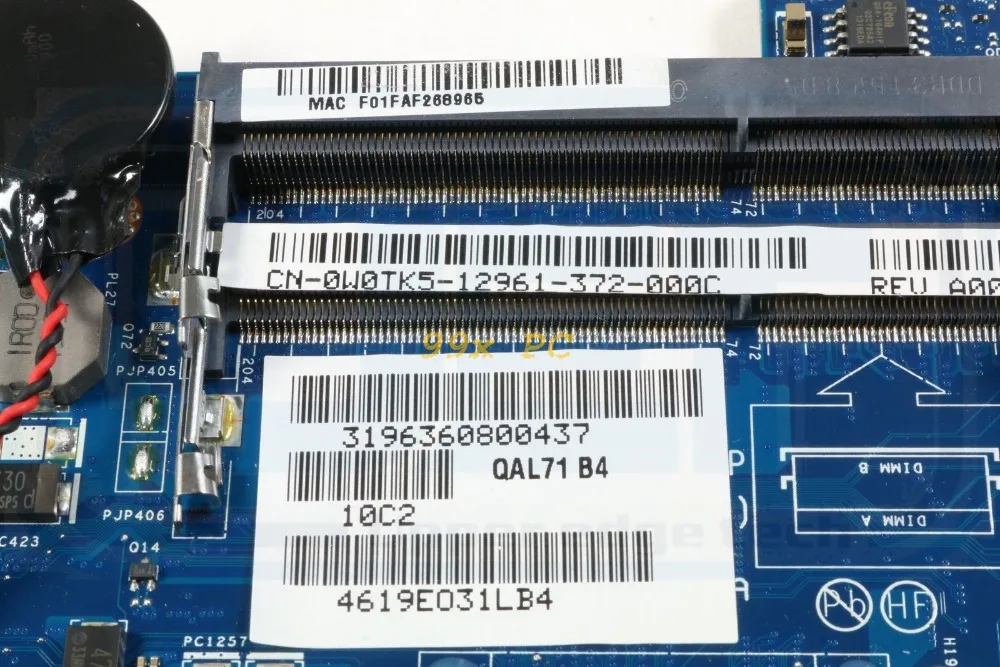 Ноутбук материнская плата для Dell Latitude E6430s Материнская плата ноутбука W/I5-3380M Процессор W0TK5 0W0TK5 CN-0W0TK5 QAL70 LA-7741P DDR3