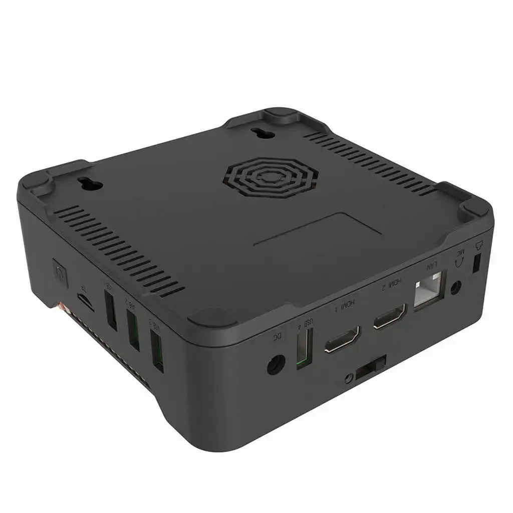 Мини-пакет ПК с Intel quad core J3455 микро-компьютер Daul HDMI до 2,3 ГГц Windows 10 4G DDR EMMC Mini PC