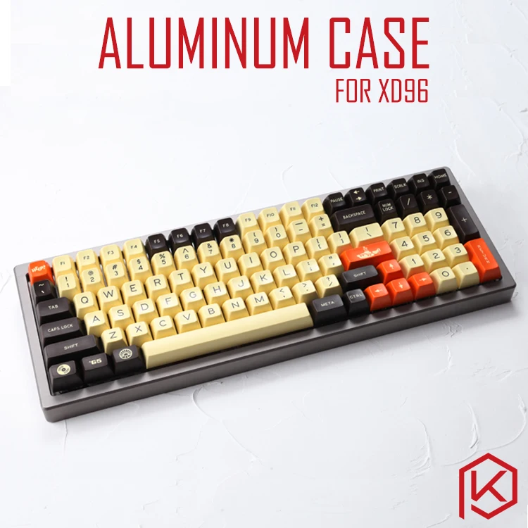 Geanodiseerd Aluminium case voor xd96 xiudi custom keyboard acryl panelen stalinite diffuser kan ondersteuning Rotary brace supporter Geanodiseerd Aluminium case voor xd96 xiudi custom keyboard acryl panelen stalinite diffuser kan ondersteuning Rotary brace supporter