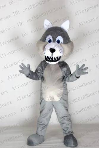 Timber Grey Wolf Coyote Mascot Costume Adult Cartoon Character Outfit Suit Brand Plan Promotion Music Carnival zx947 | Тематическая