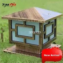 2 шт./лот, алюминиевый настенный светильник, Колонный светильник s, светильник s, настенный светильник, лампа для двора, газона, вилла, ворота, светильник 6 Вт-10 Вт(25x25 см/30x30 см