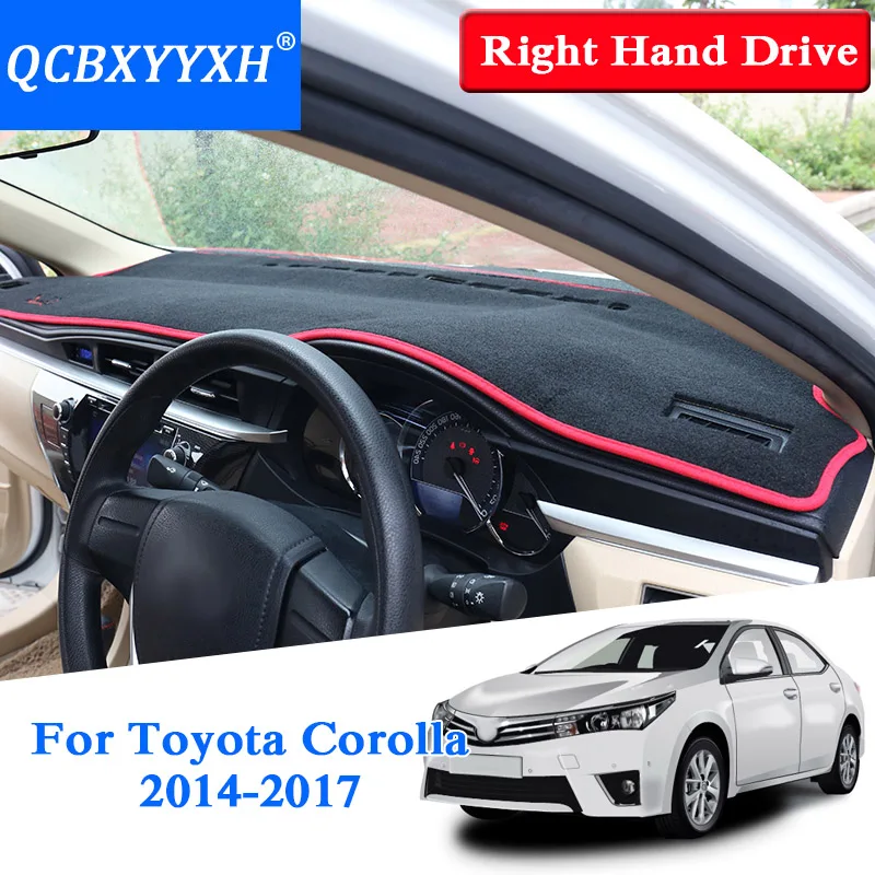 Для Toyota Corolla- правым приводом приборной панели Коврик защитный интерьер Photophobism коврик теневая подушка для стайлинга автомобиля