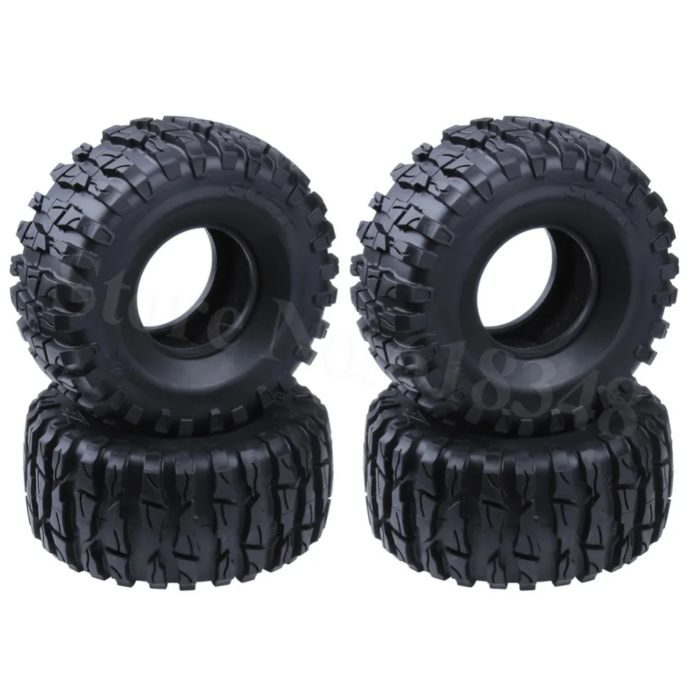 4 шт. резиновые шины 2 дюйма OD 135 мм с пеной для 1/10 RC Rock Crawler Axial SCX10 90047 D90 D110 TF2 Tamiya CC01
