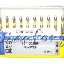 Высокоскоростной стоматологический алмазный Бур FG 1,6 мм Диаметр 20 шт. сверла FO серии для смолы, фарфора, мягкого нефрита, металлических протезов, зубов