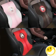 Рисунок «Hello Kitty» хлопчатобумажной ткани с эффектом памяти «Коттон мемори облегчение боли в спине, подушка для поддержки поясничного отдела подушка для офисное кресло, автомобильное сиденье и домашний стул творческий